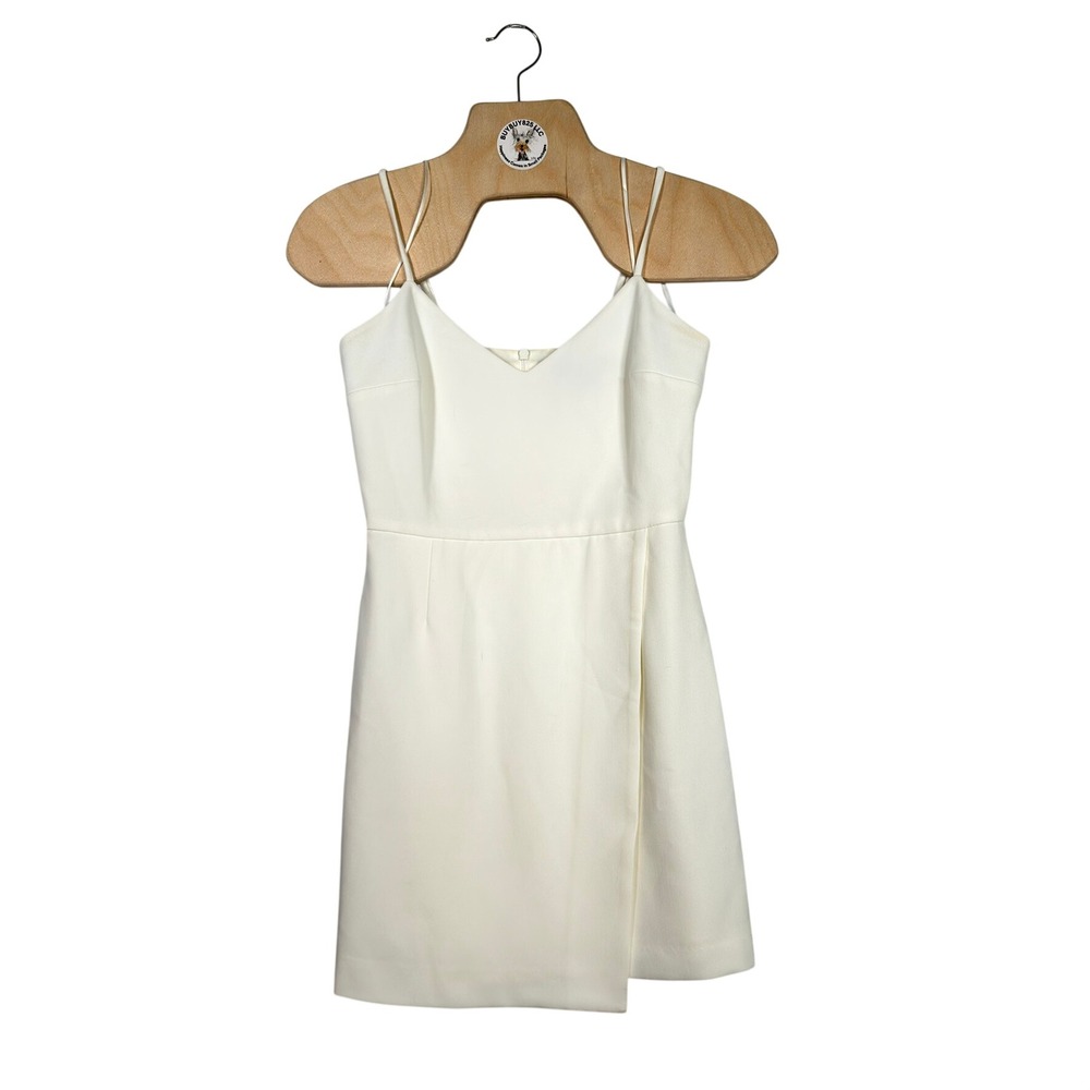 French‎ Connection Ivory Slip Dress XS Mini Bridal Cami Spaghetti Strap